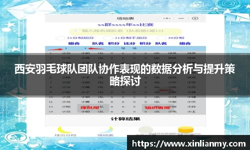 西安羽毛球队团队协作表现的数据分析与提升策略探讨