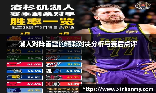 湖人对阵雷霆的精彩对决分析与赛后点评